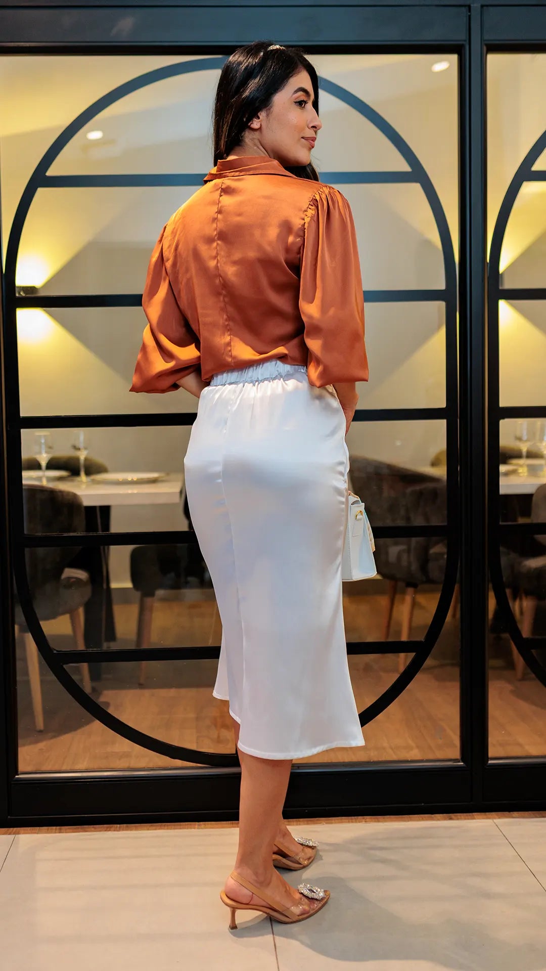 FALDA DAMA SATIN- 011328