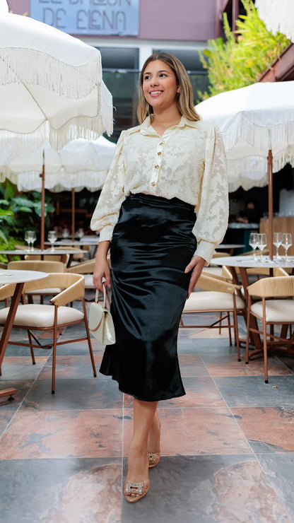 FALDA DAMA SATIN- 011328