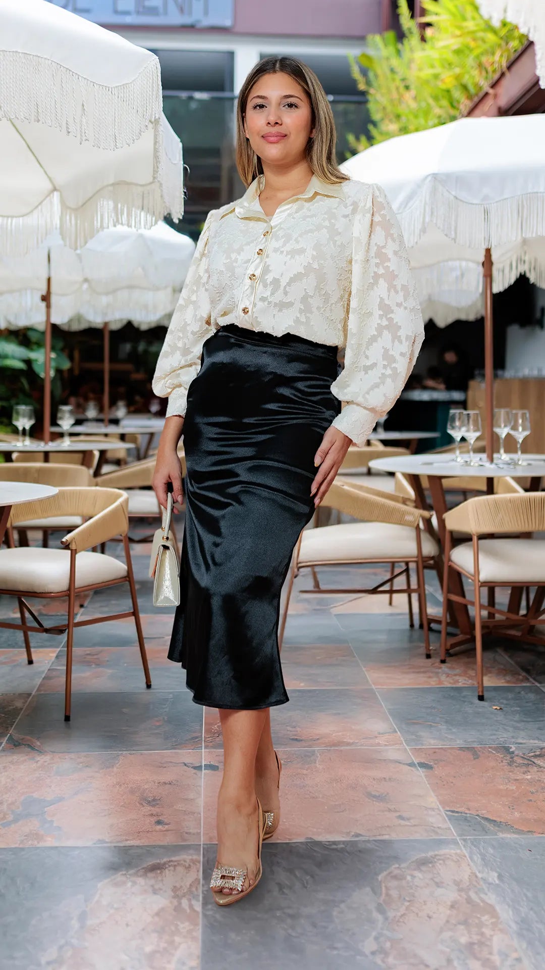 FALDA DAMA SATIN- 011328