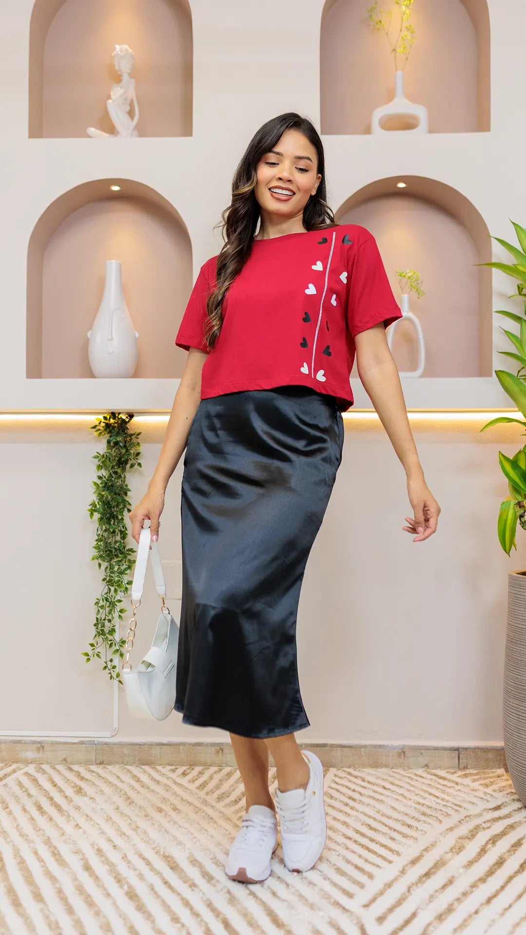 FALDA DAMA SATIN- 011328