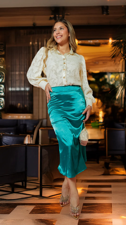 FALDA DAMA SATIN- 011328