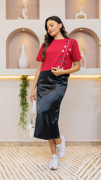 FALDA DAMA SATIN- 011328