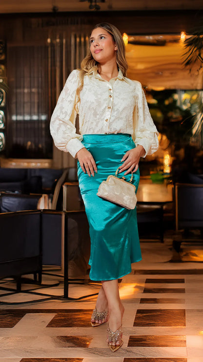 FALDA DAMA SATIN- 011328