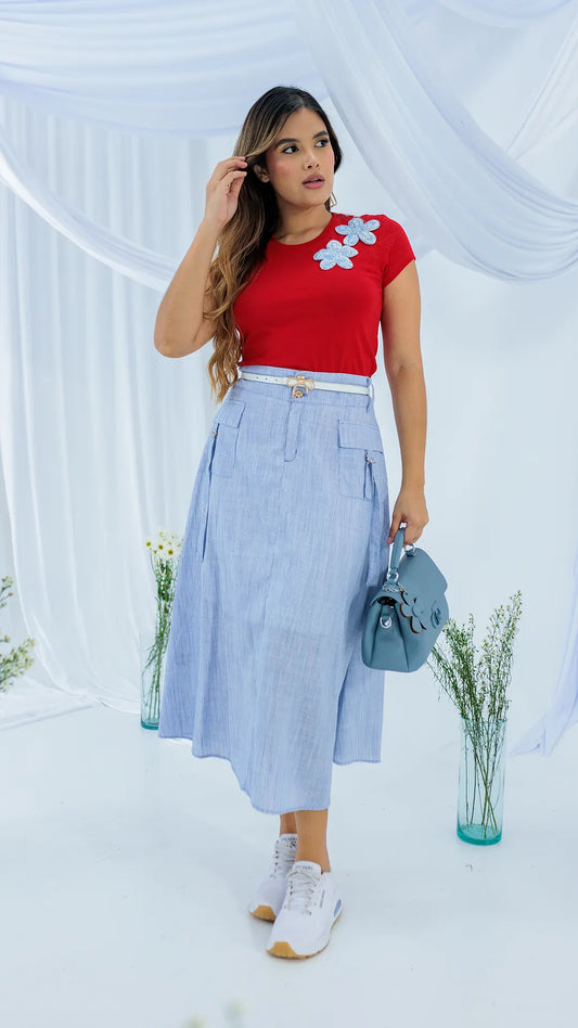 FALDA DAMA RAYON- 011337