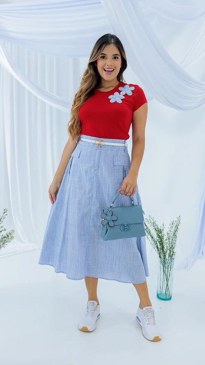 FALDA DAMA RAYON- 011337