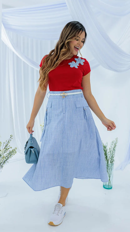 FALDA DAMA RAYON- 011337