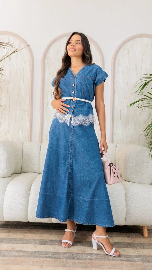 FALDA DAMA CHAMBRAY- 011346