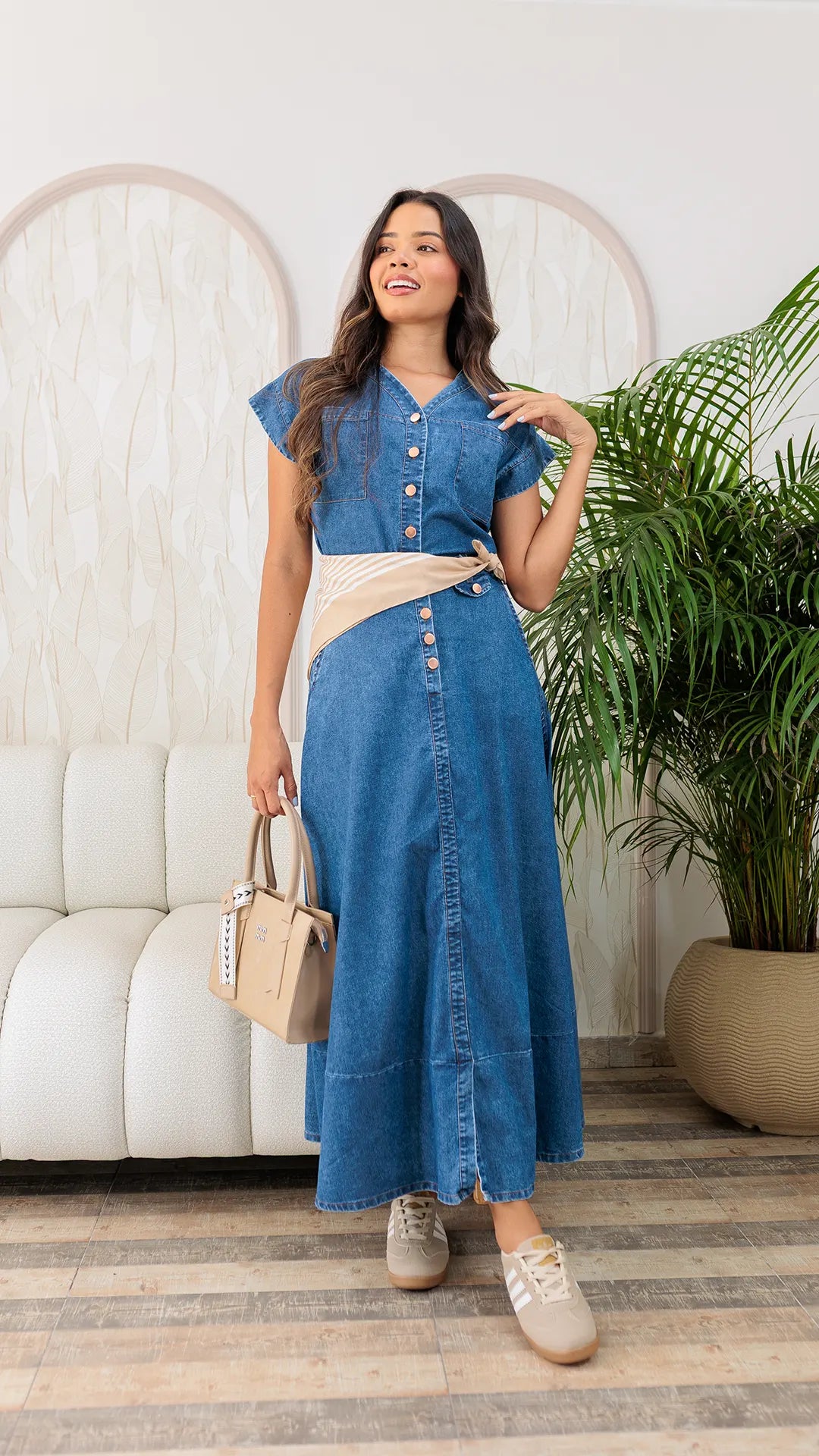 FALDA DAMA CHAMBRAY- 011346