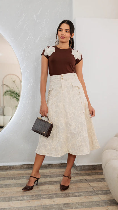 FALDA DAMA REBORDADO- 011351