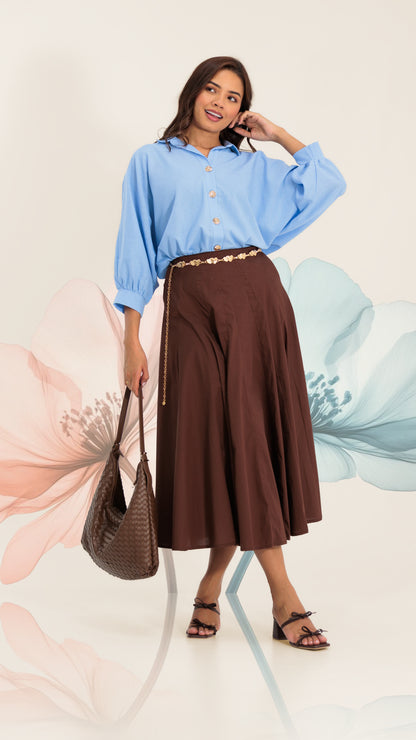 FALDA DAMA POPELINA- 011363