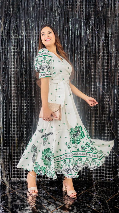 VESTIDO DAMA SATINADO - 023708
