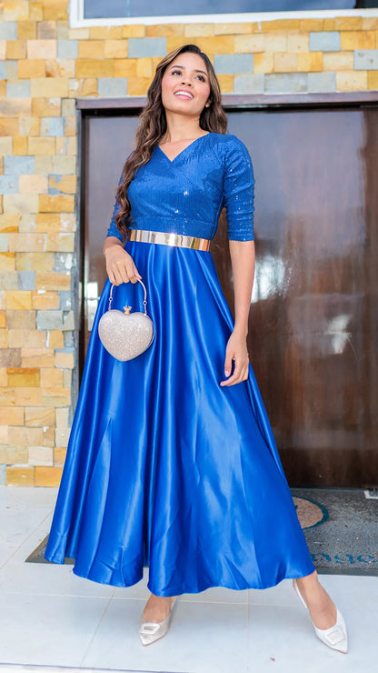 VESTIDO DAMA LENTEJUELAS - 023728