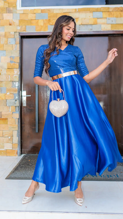 VESTIDO DAMA LENTEJUELAS - 023728