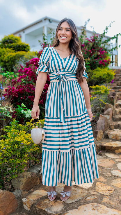 VESTIDO DAMA RAYAS - 023760