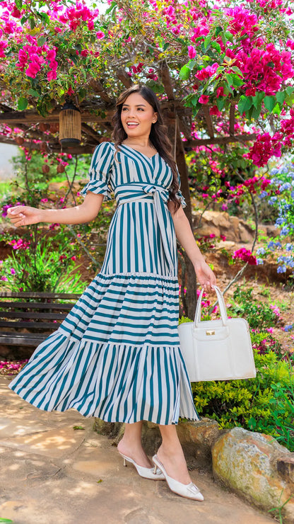 VESTIDO DAMA RAYAS - 023760