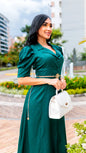 VESTIDO DAMA SATINADO LARGO - 023767