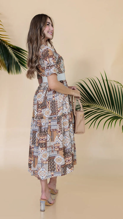 VESTIDO DAMA ETNICO - 023778