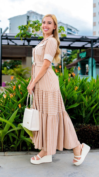 VESTIDO DAMA RAYAS - 023780