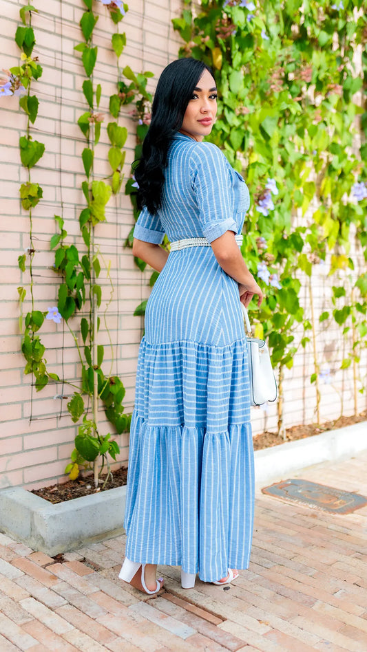 VESTIDO DAMA RAYAS - 023780