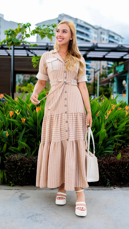 VESTIDO DAMA RAYAS - 023780