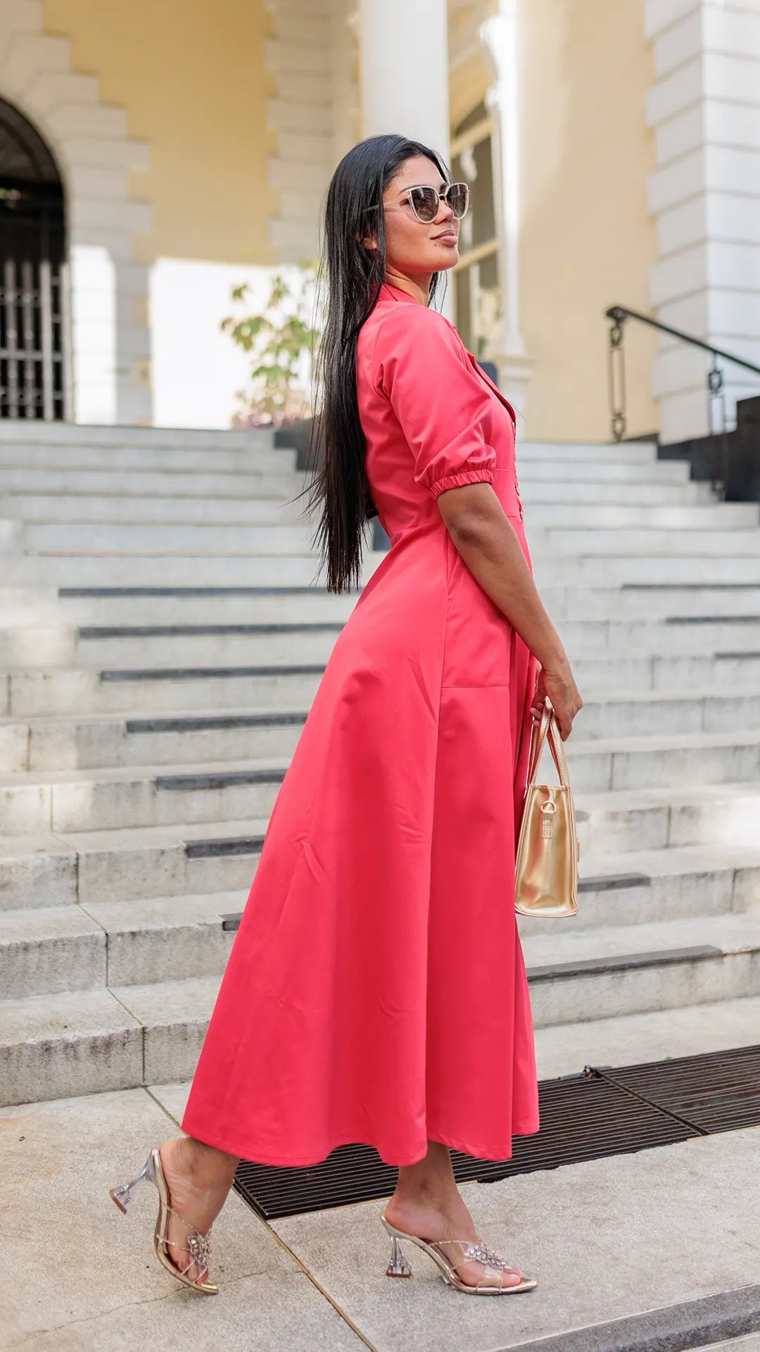 VESTIDOS DAMA BOLSILLOS SOBREPUESTOS - 023792