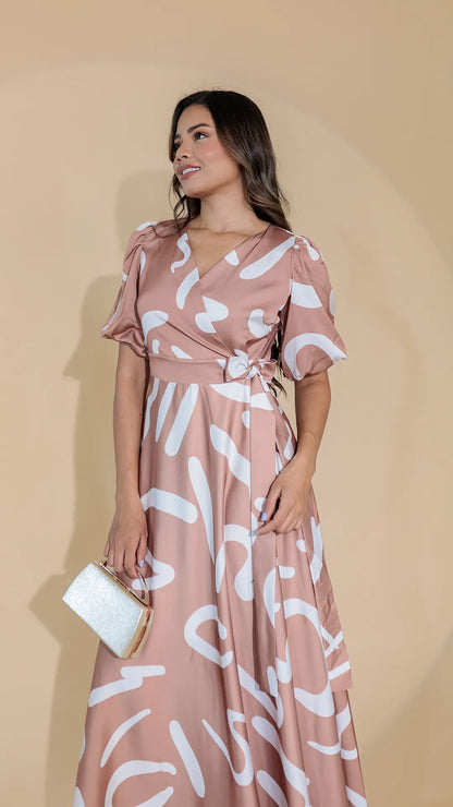 VESTIDO DAMA CRUZADO - 023794
