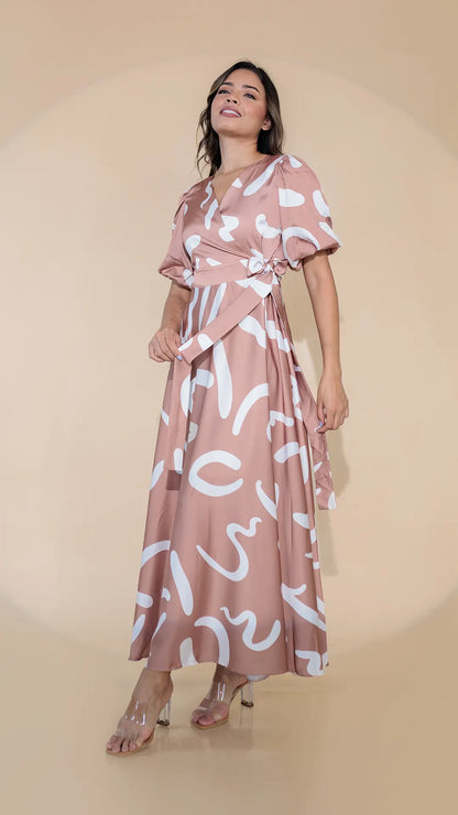 VESTIDO DAMA CRUZADO - 023794
