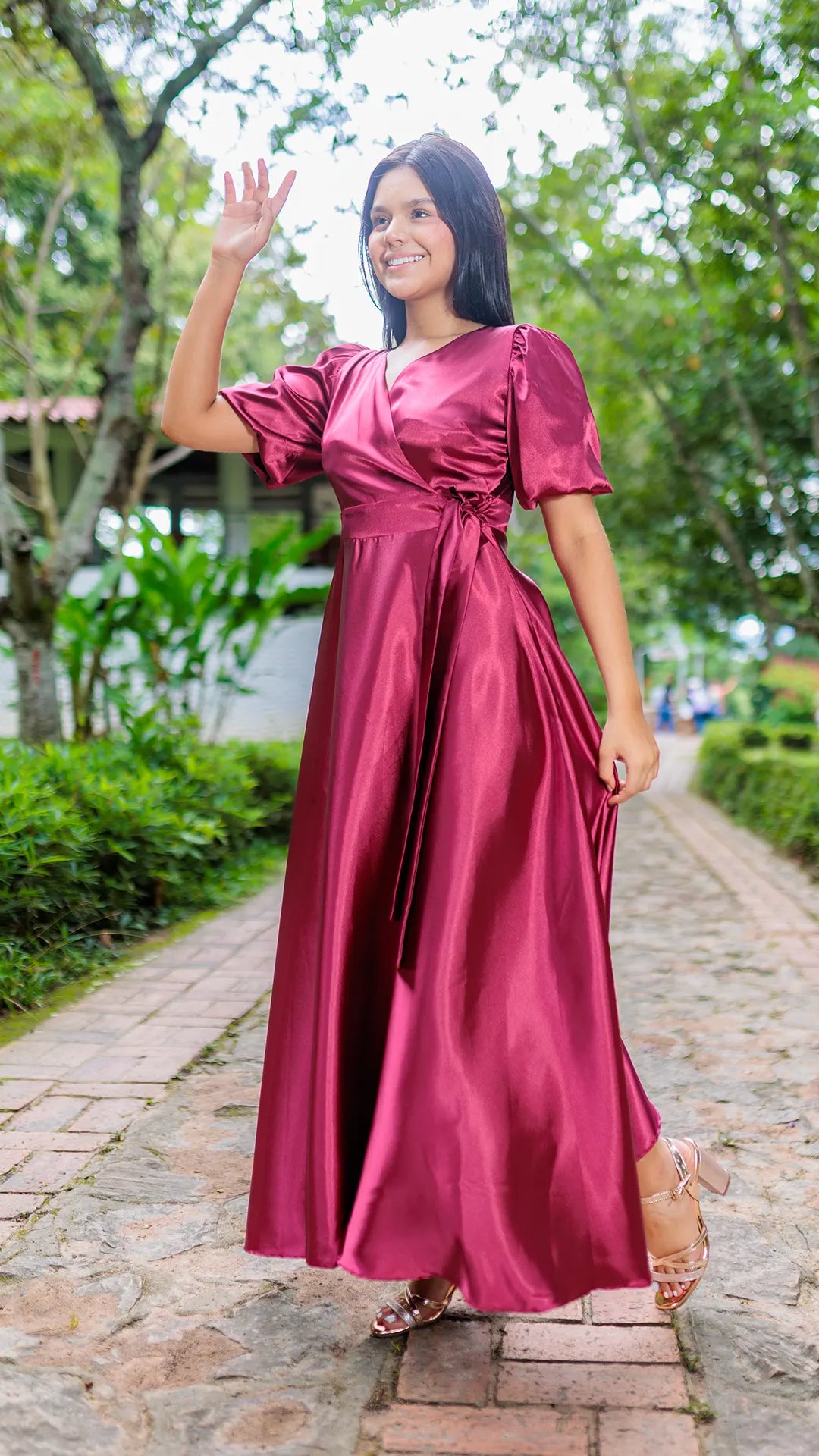 VESTIDO DAMA SATIN -023794