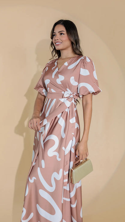 VESTIDO DAMA CRUZADO - 023794