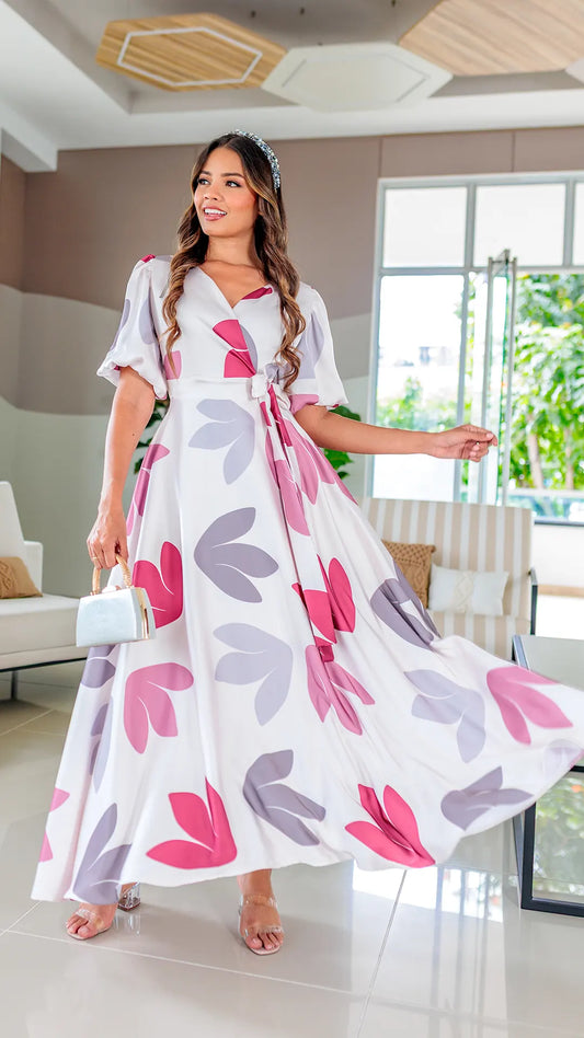 VESTIDO DAMA CRUZADO -023794