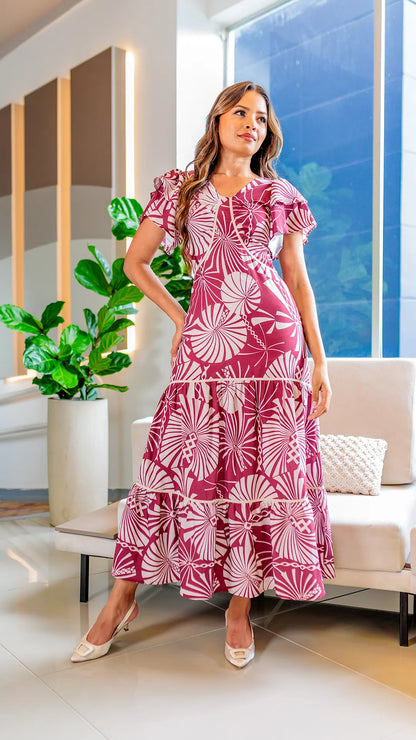 VESTIDO DAMA SESGOS - 023797