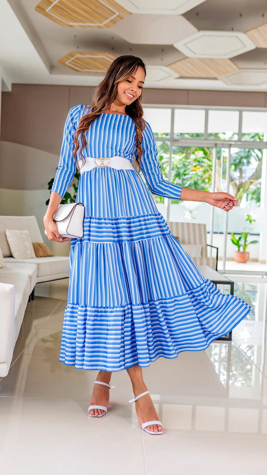 VESTIDO DAMA RAYAS -023800