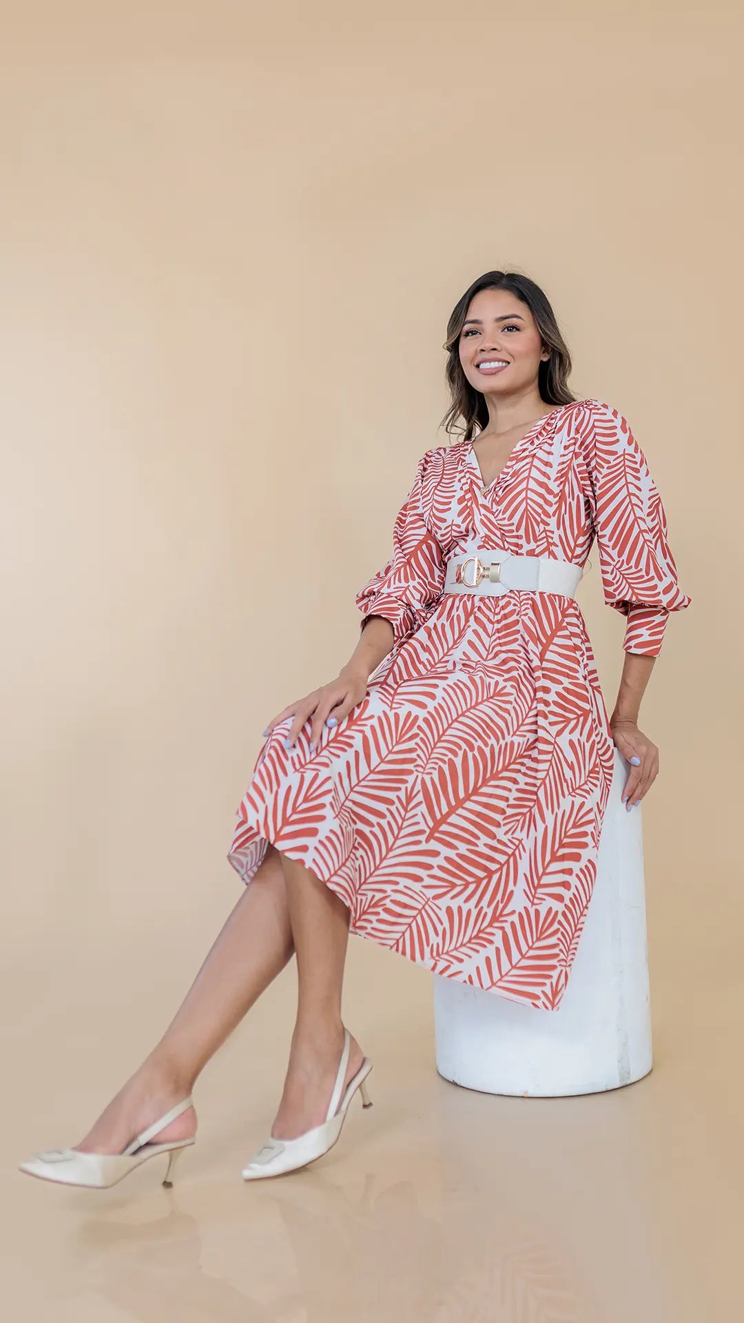 VESTIDO DAMA ALFORZAS - 023803