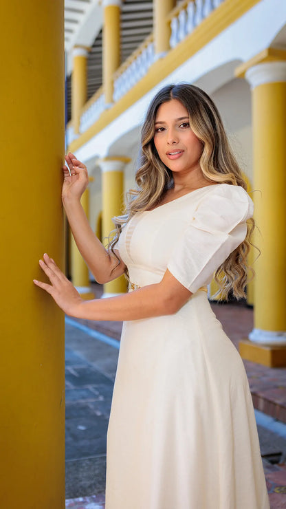 VESTIDO DAMA ESCOTE - 023813