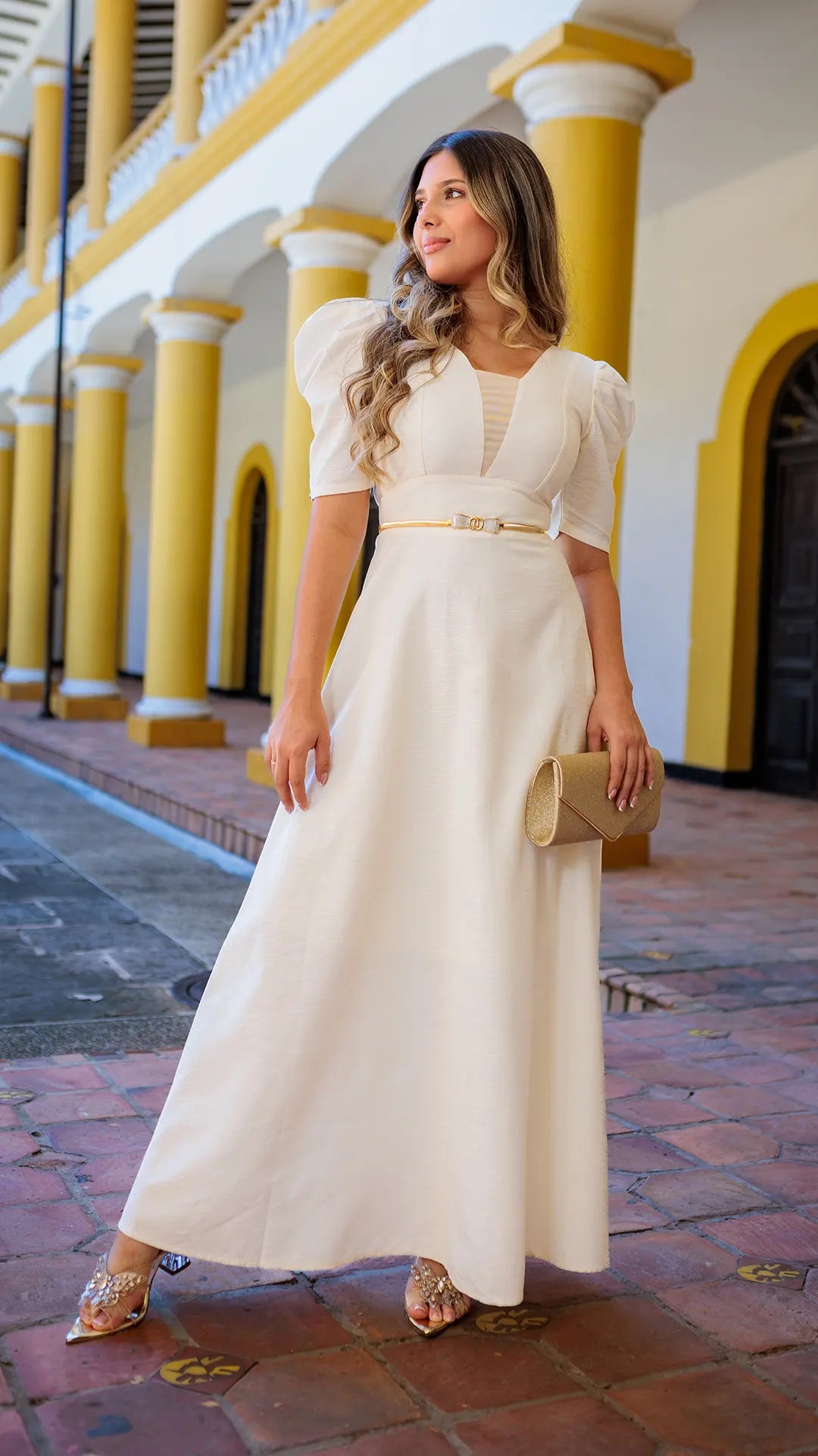 VESTIDO DAMA ESCOTE - 023813