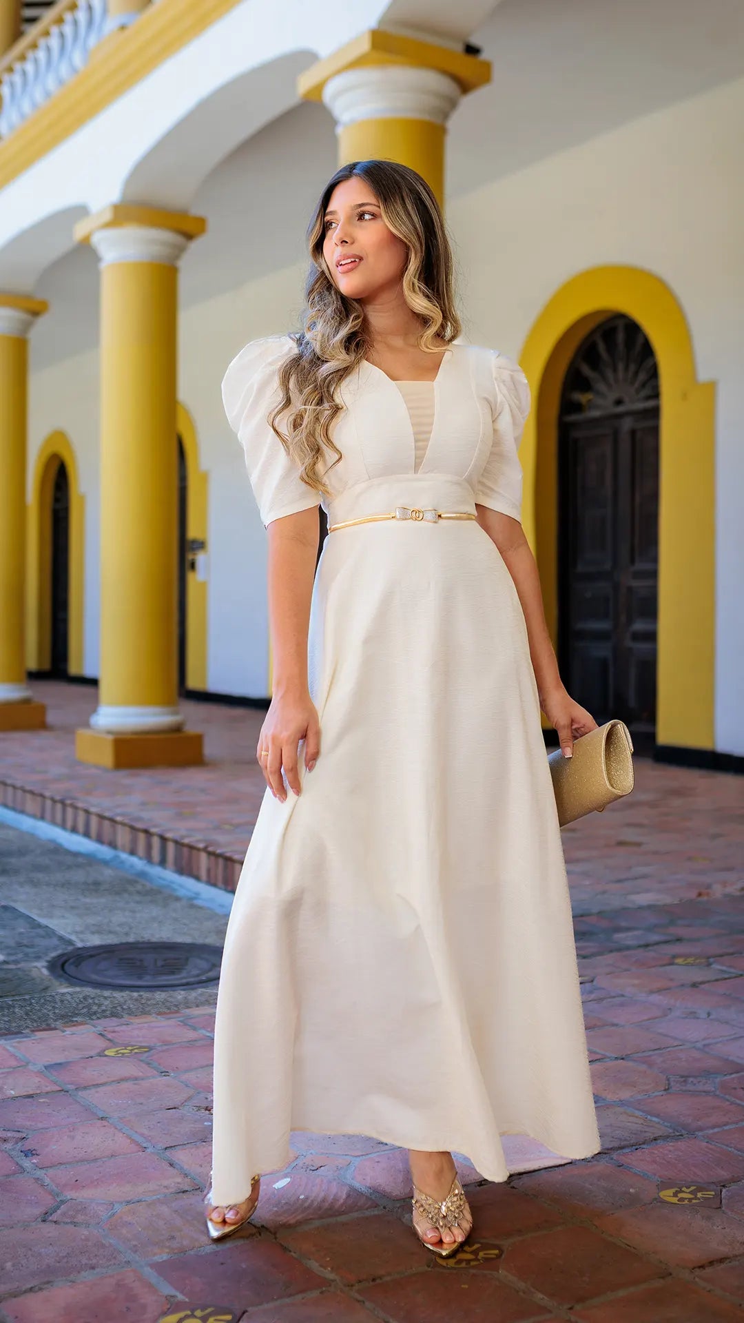 VESTIDO DAMA ESCOTE - 023813