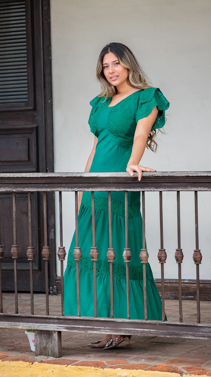 VESTIDO DAMA TORCHON - 023835