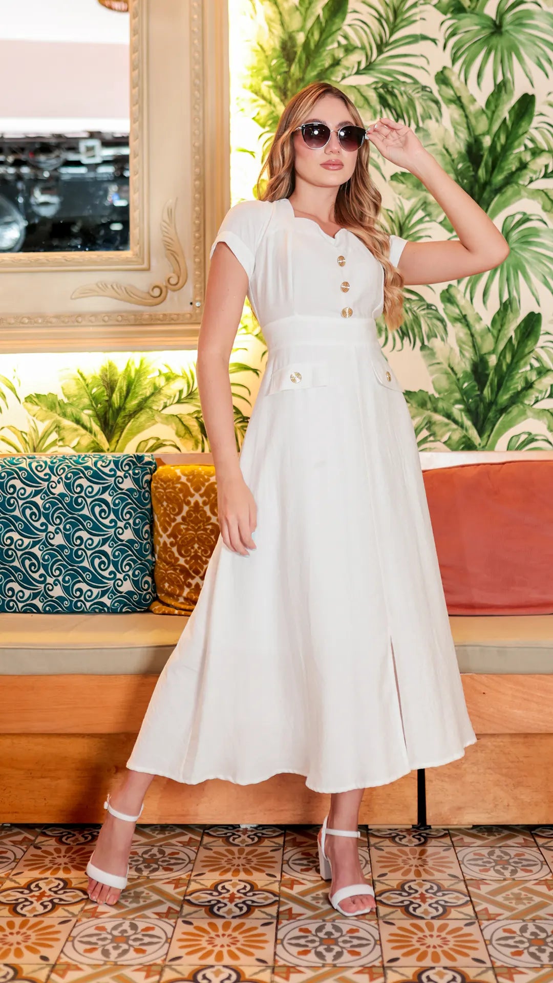 VESTIDO DAMA TRICOLOR- 023839