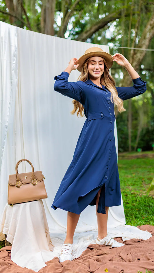 VESTIDO DAMA CHAPETAS - 023824