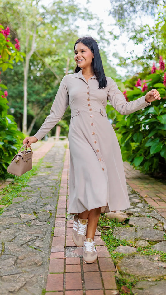 VESTIDO DAMA CHAPETAS - 023844