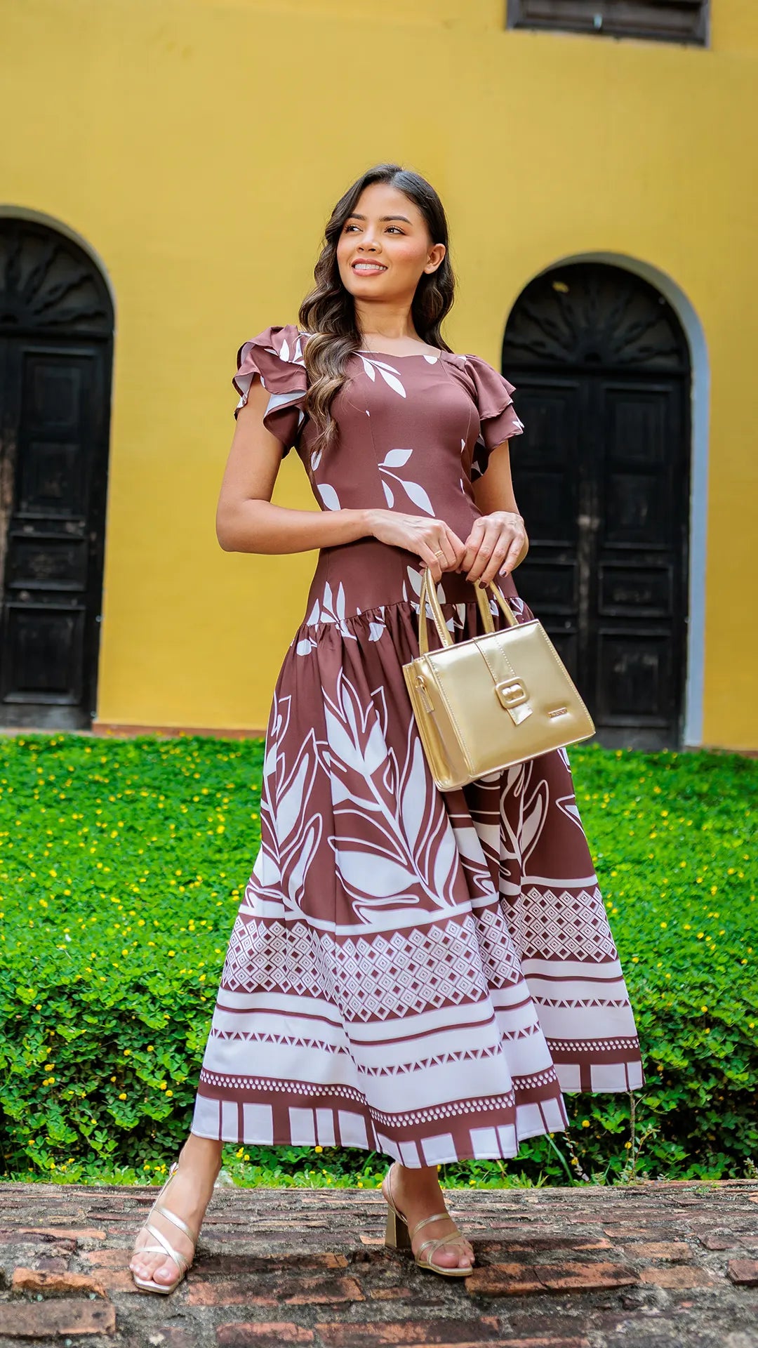 VESTIDO DAMA CON ZOCALO- 023849