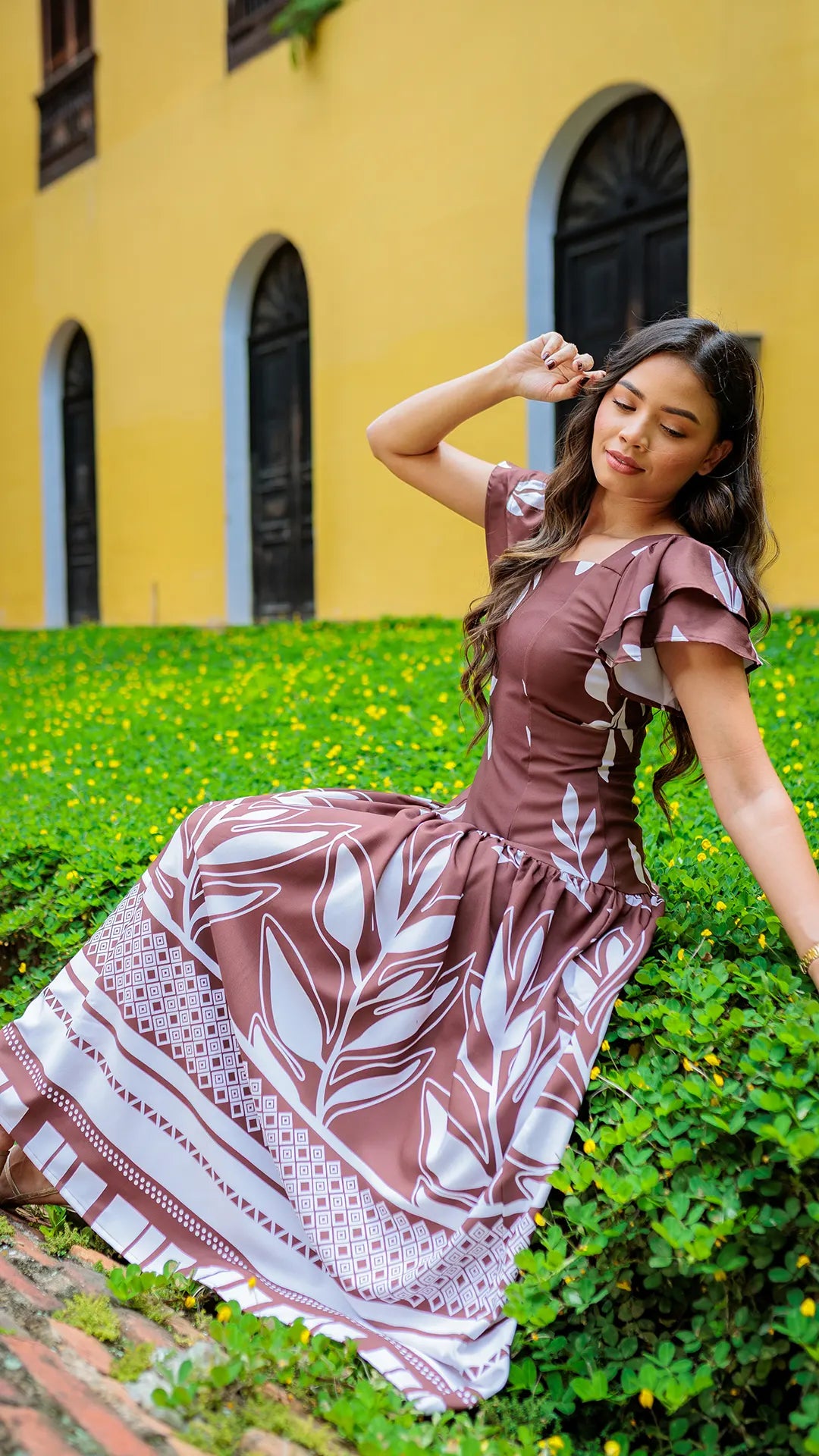 VESTIDO DAMA CON ZOCALO- 023849