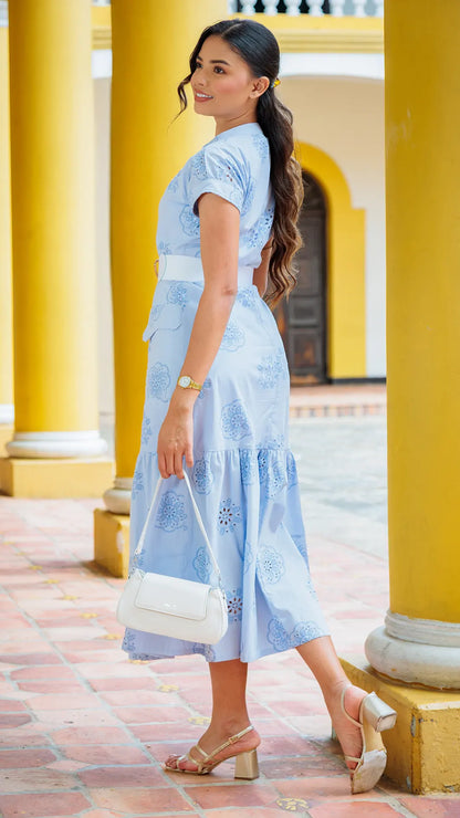 VESTIDO DAMA CUELLO DE BOLIVAR - 023850