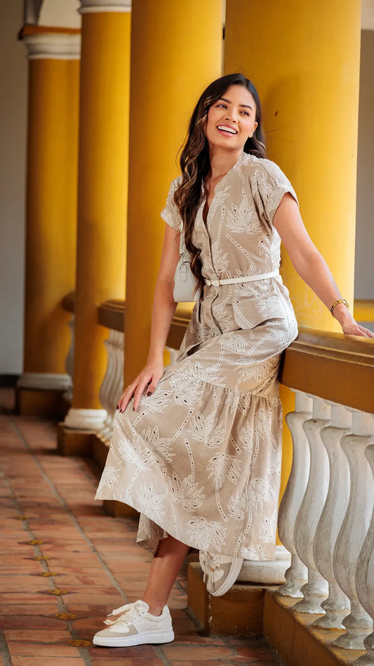 VESTIDO DAMA CUELLO DE BOLIVAR - 023850