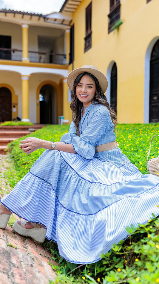 VESTIDO DAMA RAYAS - 023852