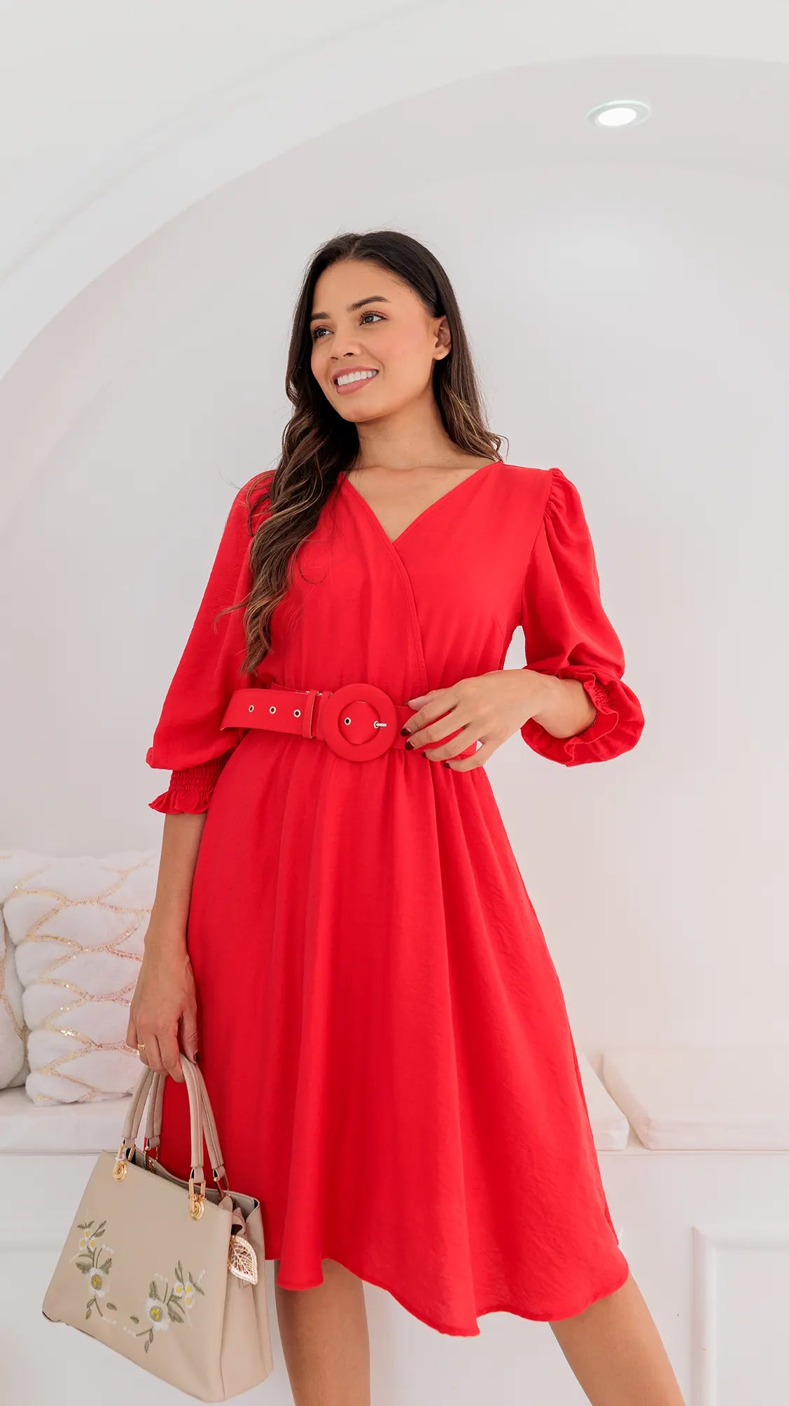 VESTIDO DAMA CRUZADO- 023861