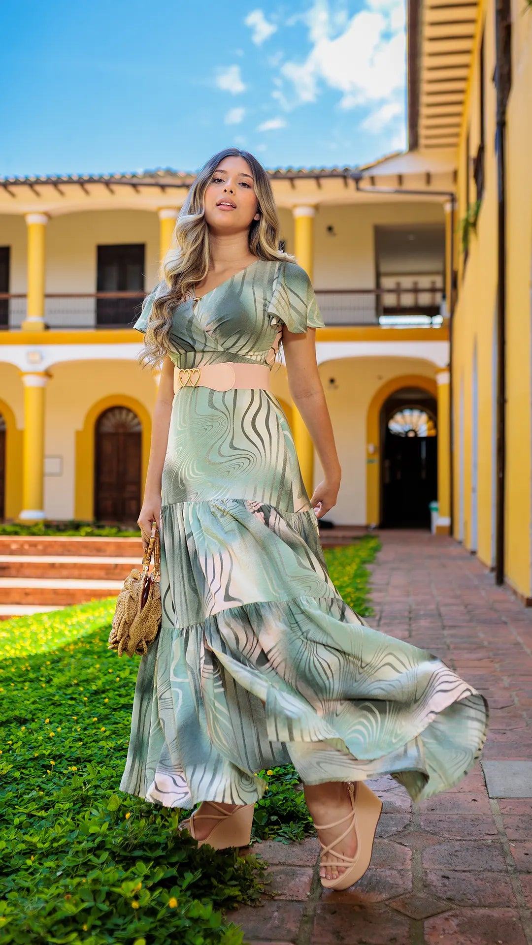 VESTIDO DAMA CRUZADO - 023870