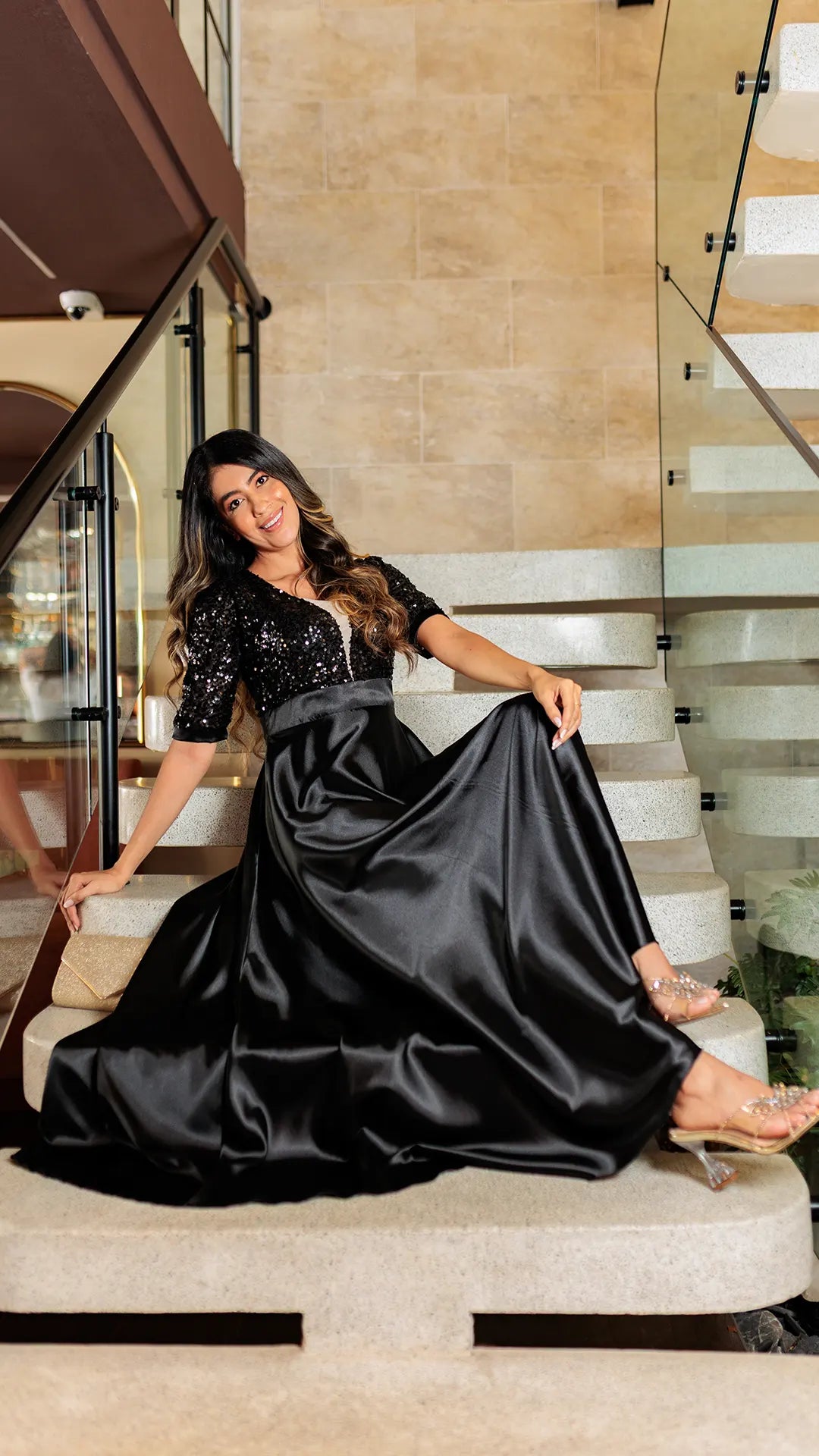 VESTIDO DAMA LENTEJUELA- 023871