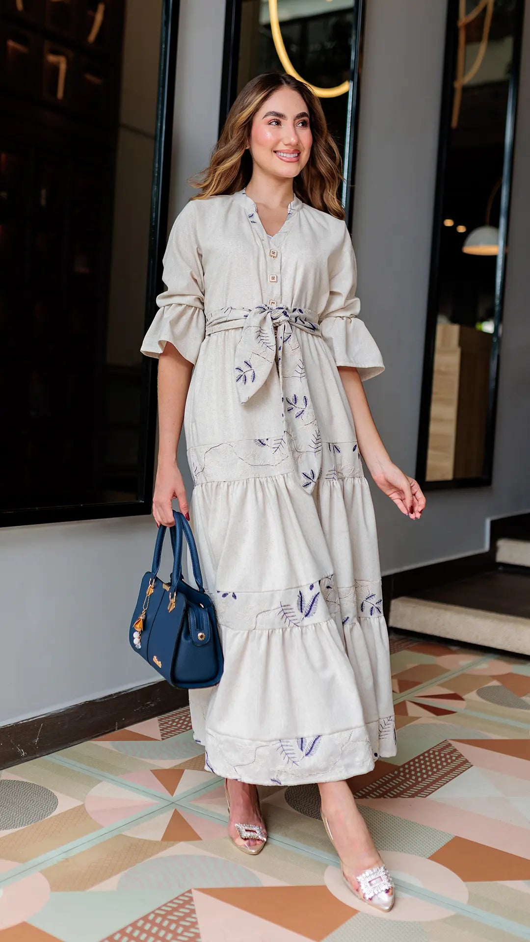 VESTIDO DAMA LINO- 023879