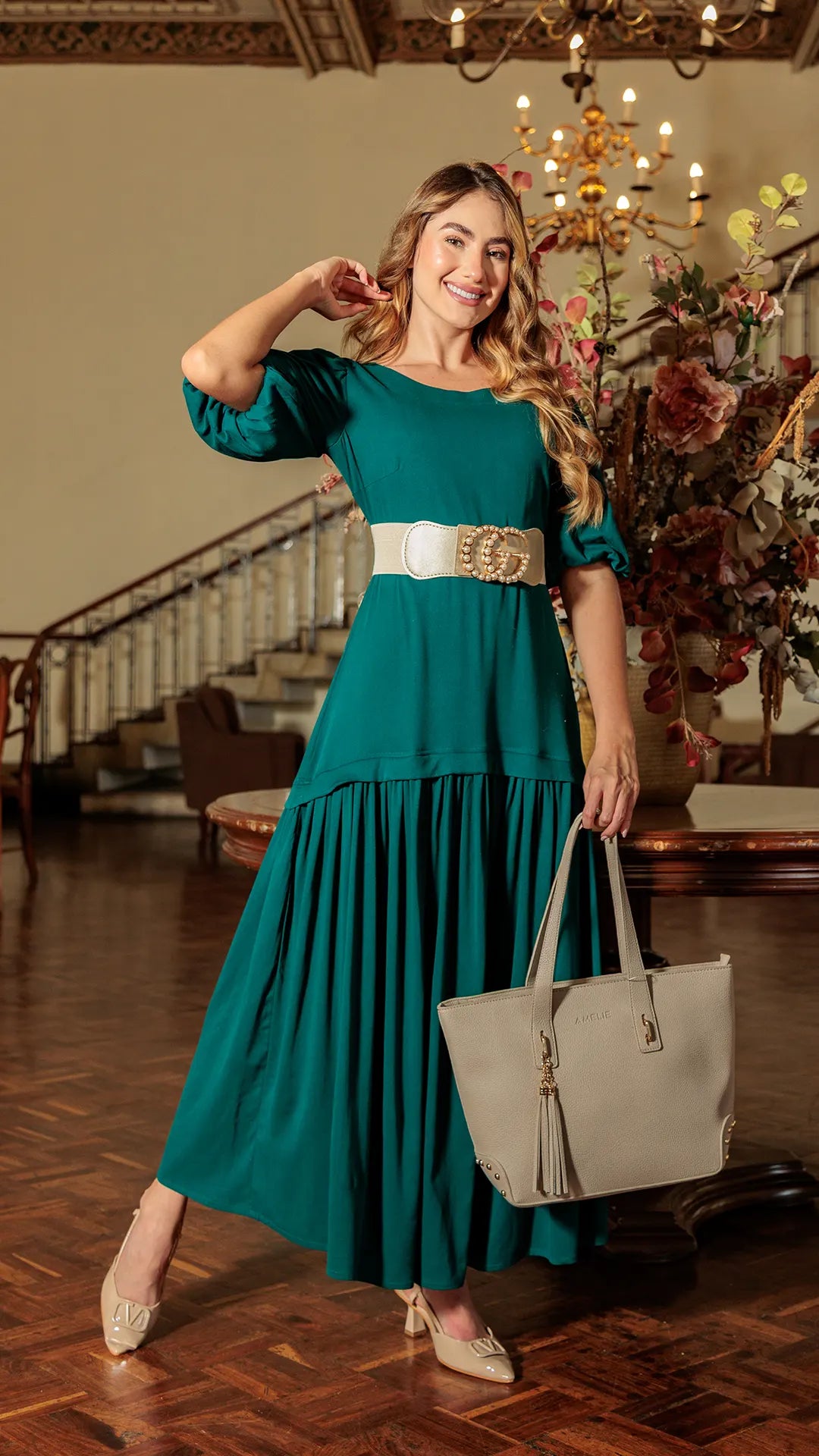 VESTIDO DAMA LARGO- 023881